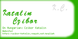 katalin czibor business card